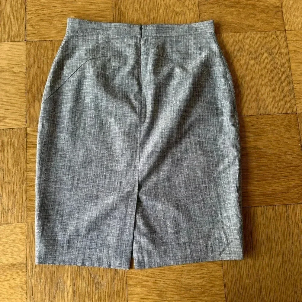 Reiss Size 8 Remi Gray Pencil Skirt Work Career Office Luxe Academia